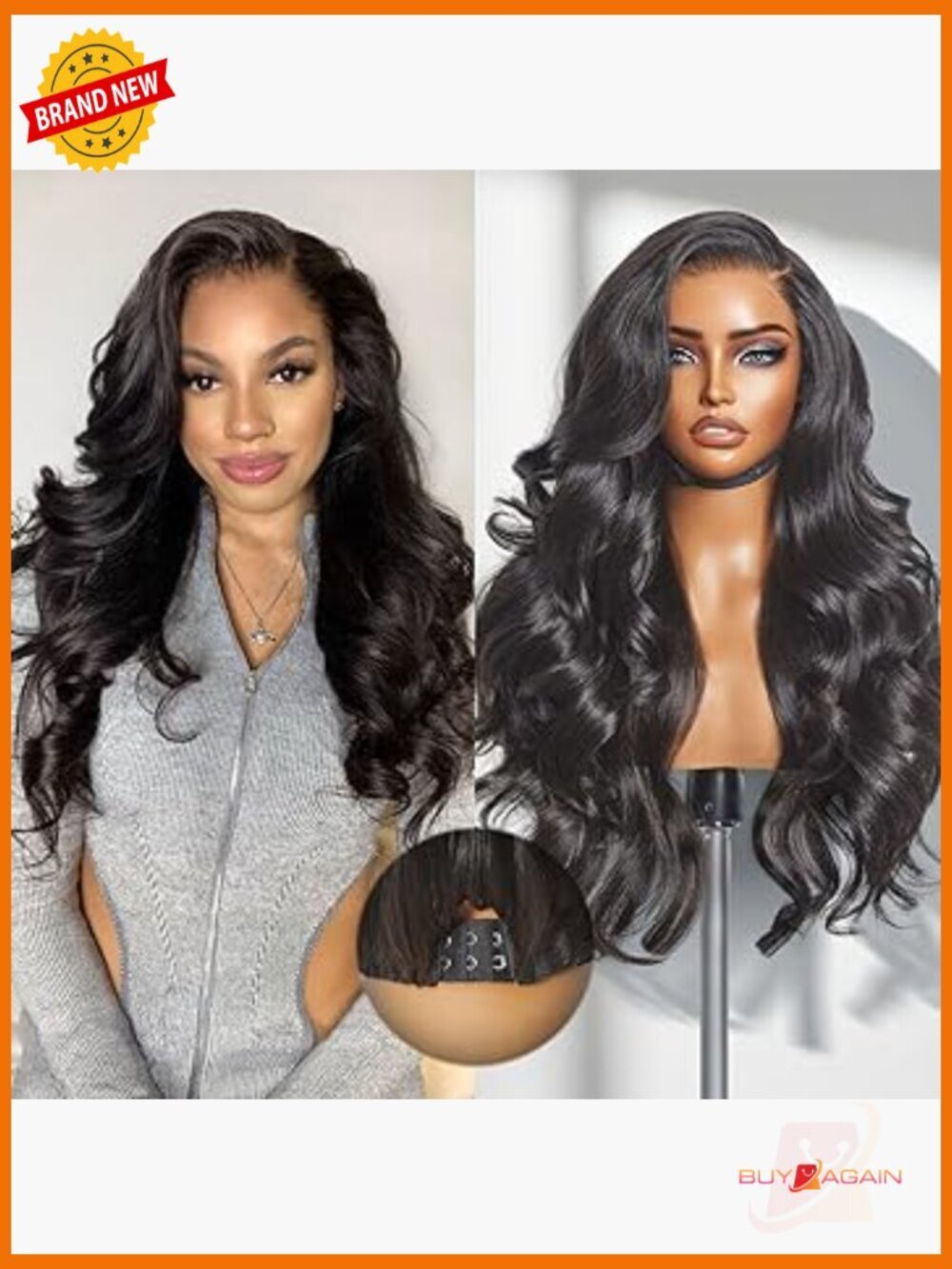 200% Density 7x6 HD Lace Front Wig Pre Cut Plucked Glueless Cap